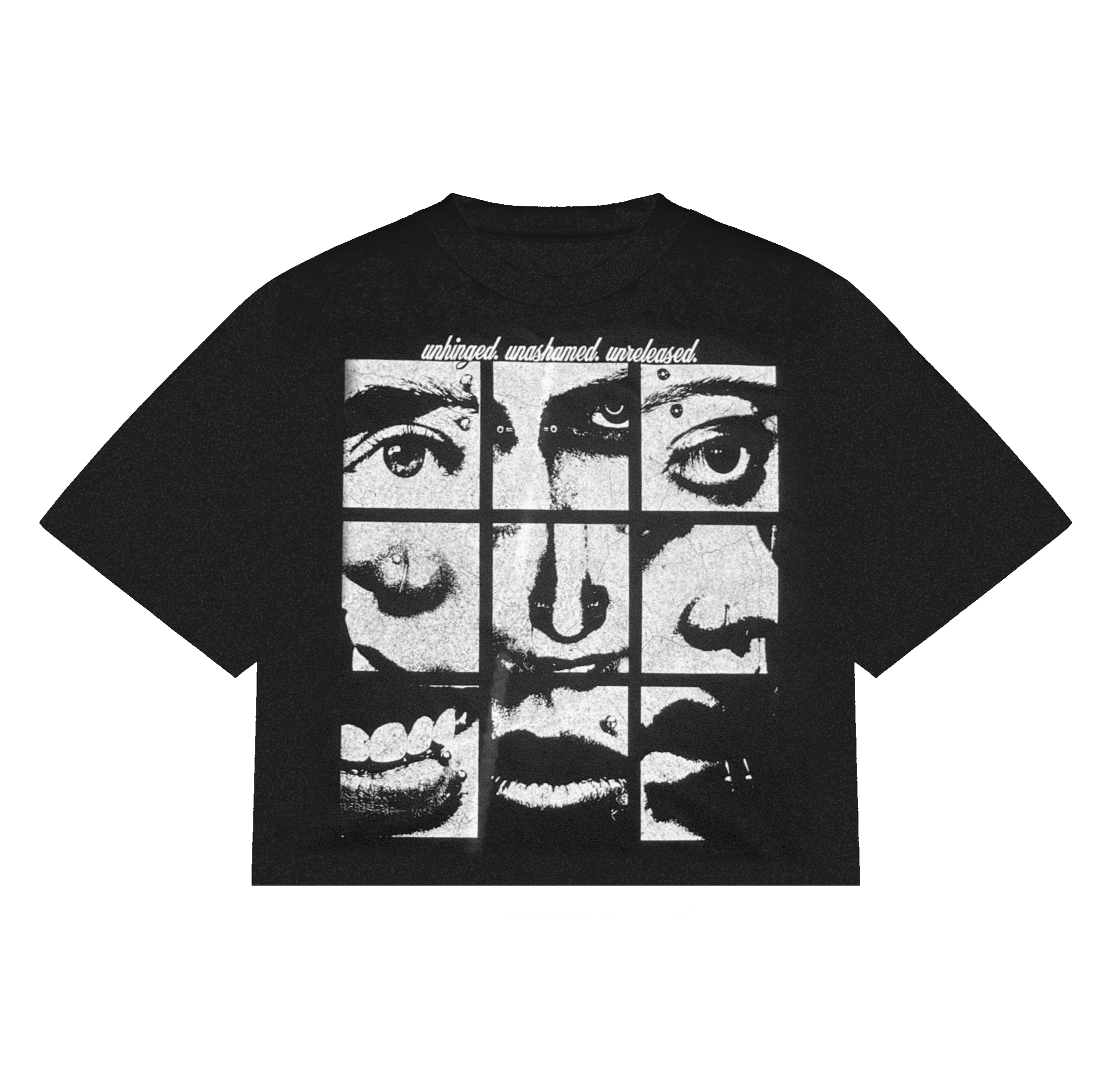 BLACK UNHINGED TEE
